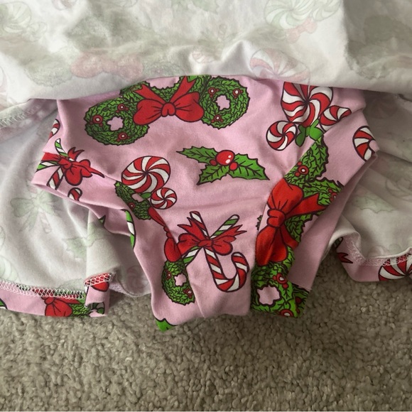 Spoiled and Flashy 12-18 Mo Pink Holiday Dress Mickey - Picture 3 of 4